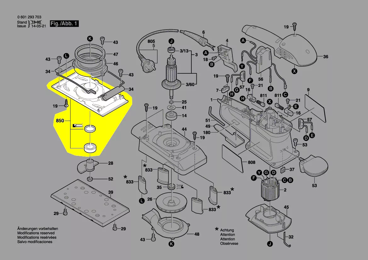 Plaque de base réf. 2 608 000 928 Bosch